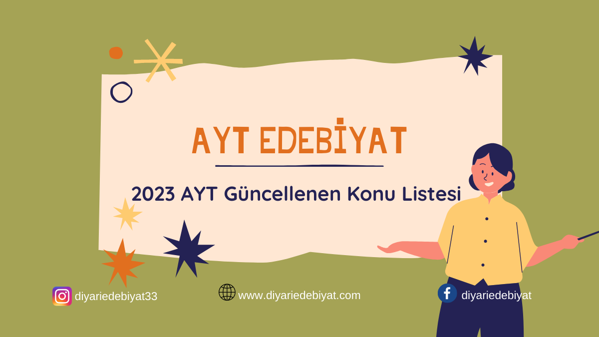 2023 AYT EDEBİYAT GÜNCELLENEN BÖLÜM