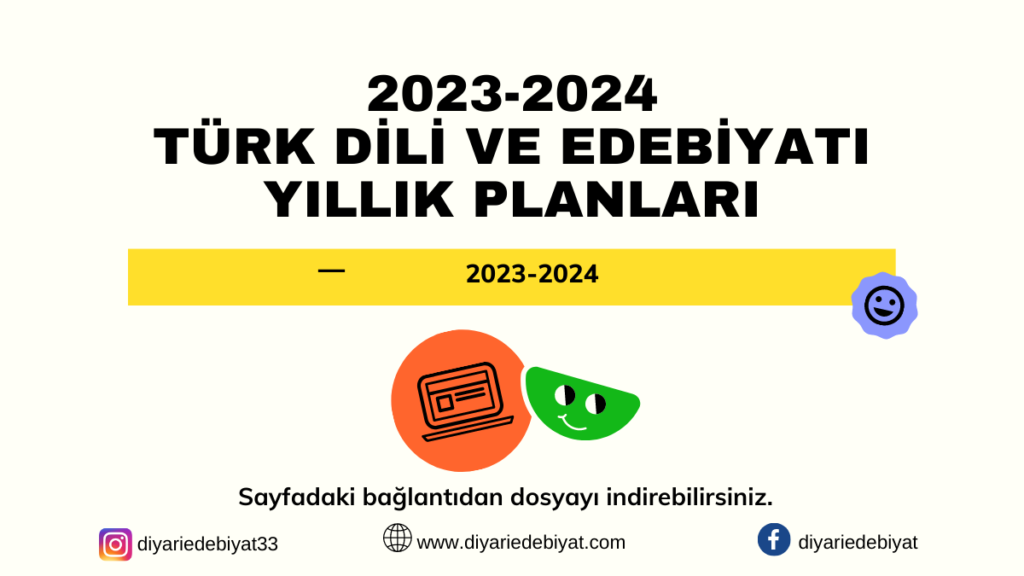 2024 – 2025 Türk Dili ve Edebiyatı Yıllık Planları