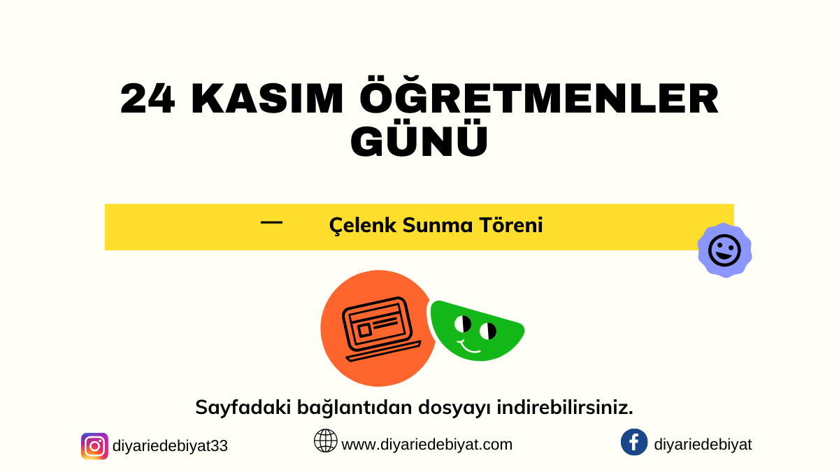 24 KASIM ÖĞRETMENLER GÜNÜ ÇELENK SUNUM TÖRENİ