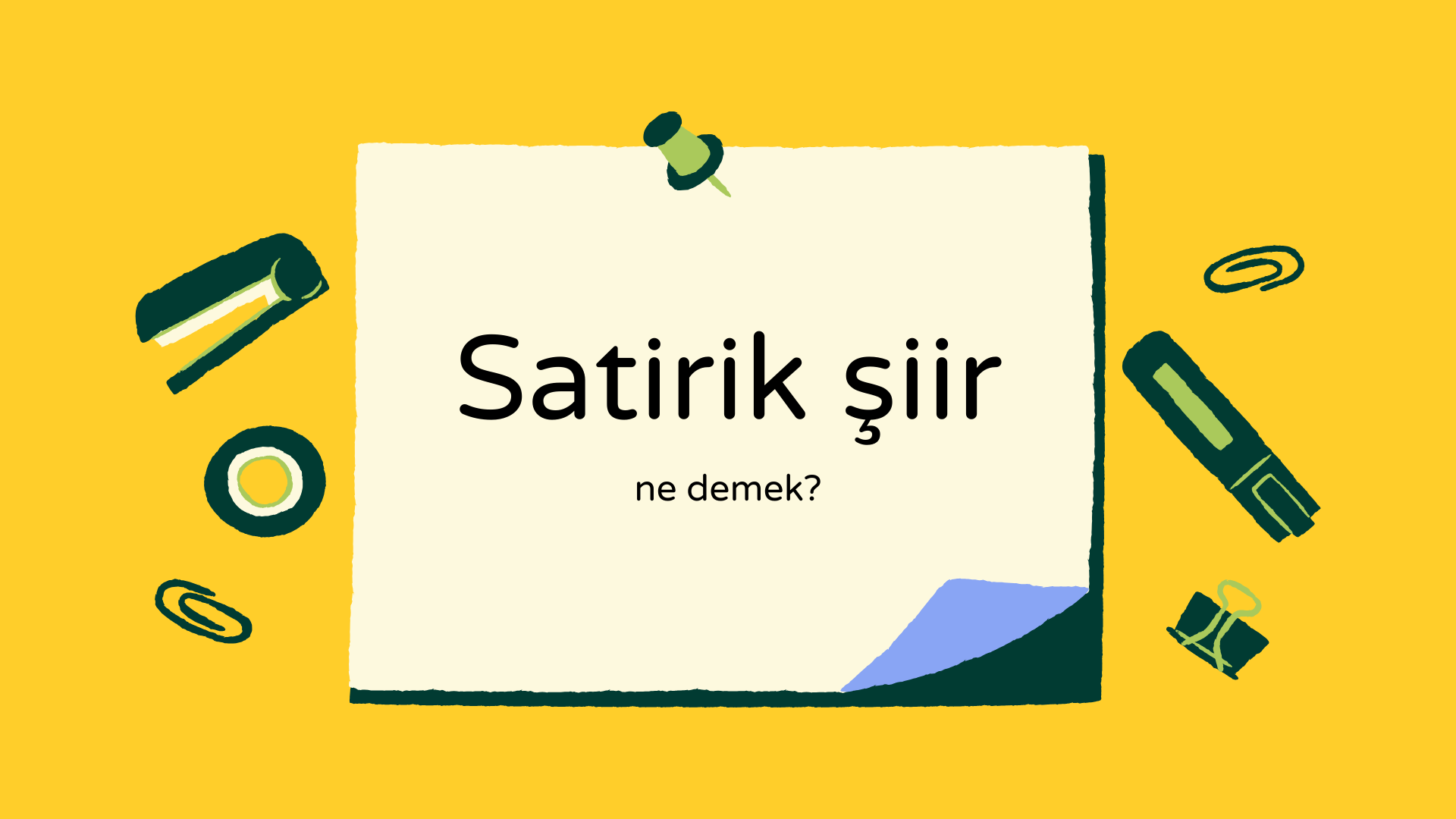 Satirik şiir ne demek?