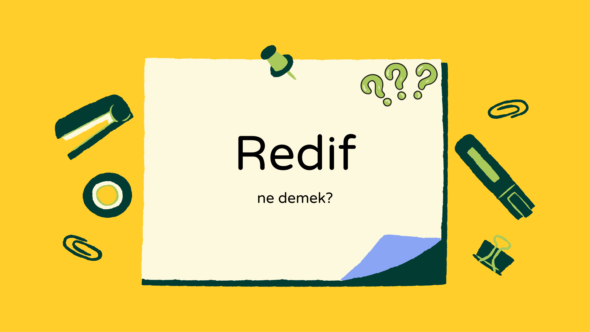 Redif ne demek?