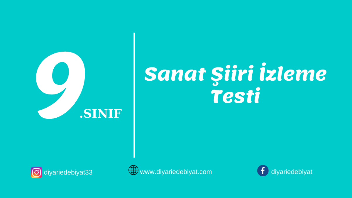 Sanat Şiiri İzleme Testi