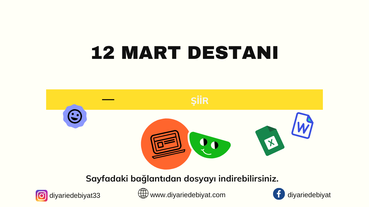 12 MART DESTANI ŞİİRİ