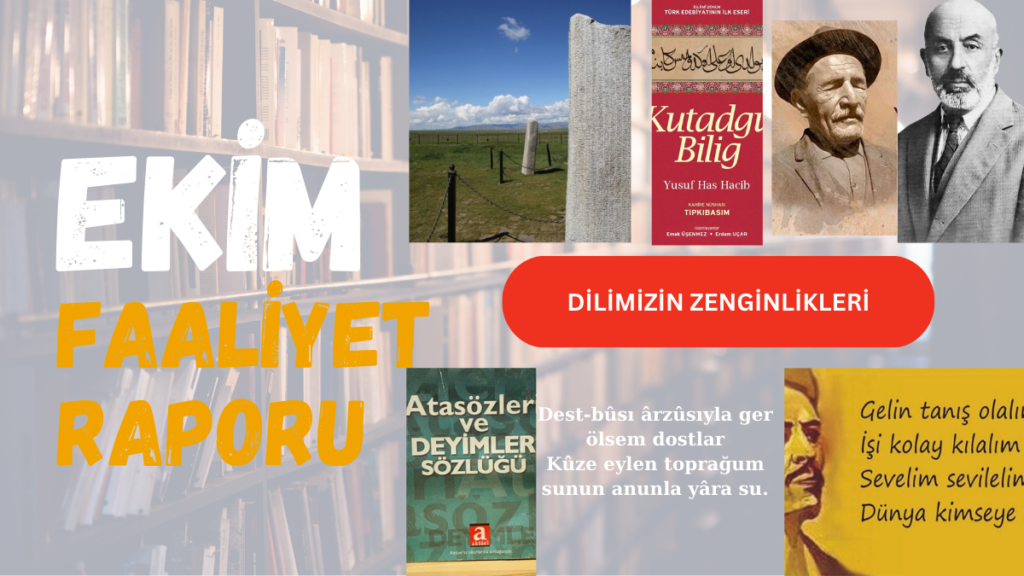 Dilimizin Zenginlikleri Ekim Raporu