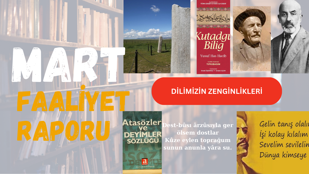 Dilimizin Zenginlikleri Mart Ayı Faaliyet Raporu